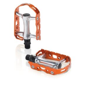 Pedales VTT/ATB ULTRALIGHT 104x63mm PLATA/NARANJAS