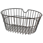 CESTA DELANTERO OVALADA BICI MALLA GRANDE NEGRO