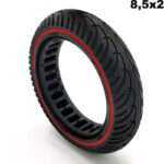 Rueda maciza ultraligera 8,5×2 – Línea roja